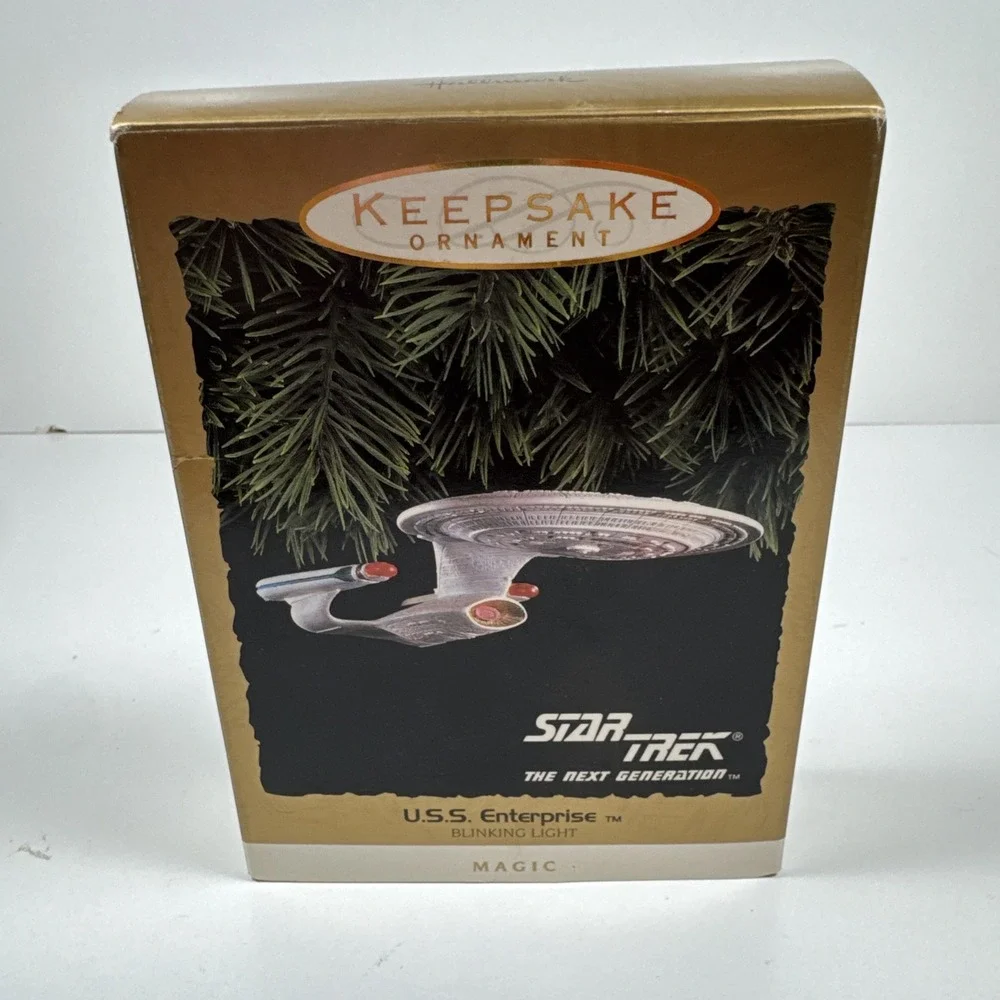 Hallmark 1993 Star Trek The Next Generation USS Enterprise Vintage Ornament